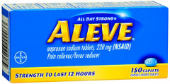 Aleve Pain and Fever Reducer Caplets - 150 ct