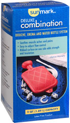 Sunmark Deluxe Combination Douche Enema and Water Bottle System - Each