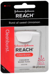 Reach Cleanburst Waxed Floss Cinnamon - Each