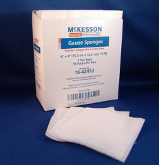 MK GAUZE PRF  4X4 12PL STR  50