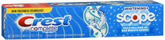 Crest Complete Fluoride Toothpaste Whitening + Scope Cool Peppermint - 6.2