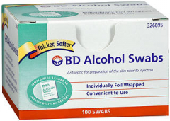 BD Alcohol Swabs - 100 ct