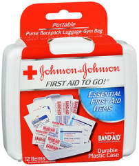 Johnson & Johnson Red Cross First Aid To Go Kit