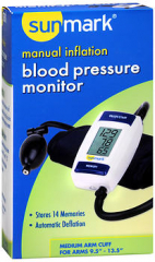 Sunmark Manual Inflation, Blood Pressure Monitor - 1 ct
