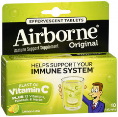 Airborne Original Effervescent Tablets Lemon-Lime - 10 Each