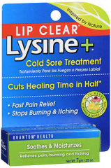 Quantum Health Lip Clear Lysine+ Cold Sore Treatment - 0.233 oz