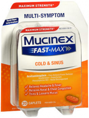 Mucinex Fast-Max Cold Sinus - 20 Caplets
