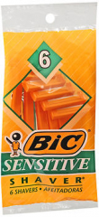 Bic Disposable Shavers Sensitive - 6 ct