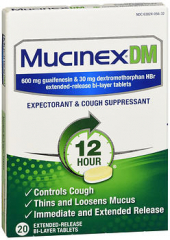 Mucinex DM Expectorant Cough Suppressant Extended Release Bi-Layer Tablets - 20 ct