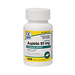 QC ASPIRIN LOW DOSE EC 81MG TAB 500