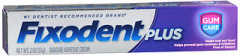 Fixodent Plus Denture Adhesive Cream Gum Care - 2 oz