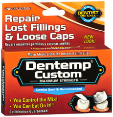D.O.C. Dentemp Custom Maximum Strength Lost Fillings & Loose Caps Repair - Each