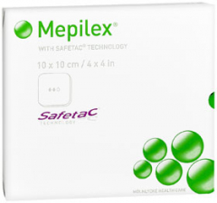 Mepilex Silicone Foam Dressing 4 Inches x 4 Inches - 5 ea.