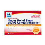 QC MUCUS RELIEF SEVERE CONGESTION CAP 20