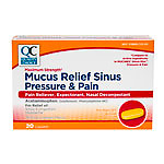 QC MUCUS RELIEF SINUS PAIN/PRESR CAP 20