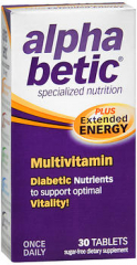 alpha betic Multi-Vitamin Tablets- 30 ct
