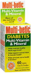 Multi-betic Diabetes Multivitamin/Mineral Supplement, Caplets- 60 ct