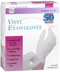 Cara Vinyl Gloves Medium - 50 ct