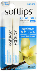 Softlips Lip Protectant/Sunscreen SPF 20 Vanilla - 12 ct