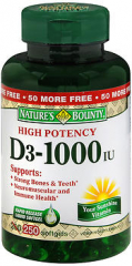 Nature's Bounty D3-1000 IU - 200 Softgels