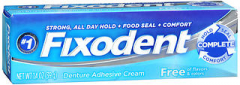 Fixodent Denture Adhesive Cream, Free - 1.4 oz