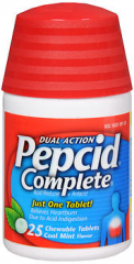 Pepcid Complete Tablets Cool Mint Flavor - 25 ct