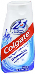 Colgate 2 in 1 Whitening Toothpaste & Mouthwash Liquid Gel - 4.6 oz