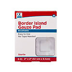 QC GAUZE PAD BORDER ISLAND 2X2     95293