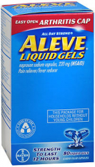 Aleve Liquid Gels Easy Open Arthritis Cap - 80 ct