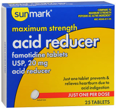 Sunmark Acid Reducer 20 mg Tablets - 25 ct