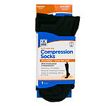 QC COMPRESS MICROFIBR SOCKS BLK M  99370