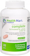 Health Mart Pharmacy Complete Multivitamin/ Multimineral Supplement 300 Tablets