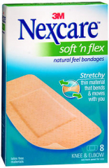 Nexcare Soft 'n Flex Bandages Knee and Elbow