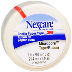 Nexcare First Aid Micropore Gentle Paper Tape 1 in. x 10 yd.