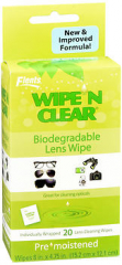 Flents Wipe 'N Clear Biodegradable Lens Wipes