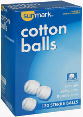 Sunmark Cotton Balls - 130 ct
