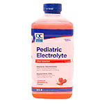 QC PEDI ELECTROLYTE STRWBY W/ZINC 33.8OZ