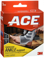 Ace Knitted Ankle Support Large, Mild Support - Each