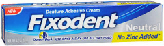 Fixodent Denture Adhesive Cream Neutral - 2.4 oz
