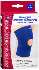 FLA ORTHOPEDICS Safe-T-Sport Neoprene Knee Sleeve Open Patella 37-373MDNVY