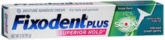 Fixodent Plus Denture Adhesive Cream Scope Flavor - 2 oz