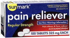 Sunmark Pain Reliever - Regular Strength - 100 ct