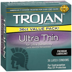 Trojan Ultra Sensitive Lubricated Latex Condoms Value Pack