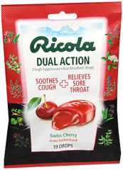 Ricola Dual Action Drops Swiss Cherry