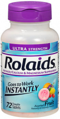 Rolaids Chewable Tablets Ultra Strength Assorted Fruit