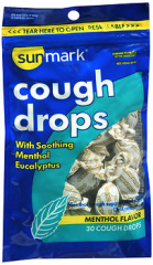 Sunmark Cough Drops Menthol Flavor