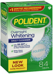Polident Overnight Whitening Tablets