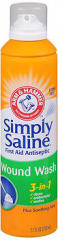 Arm & Hammer Simply Saline Wound Wash 3-In-1 Spray