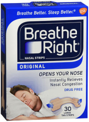 Breathe Right Nasal Strips Original Tan Small/Medium