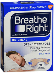 Breathe Right Nasal Strips Original Tan Large